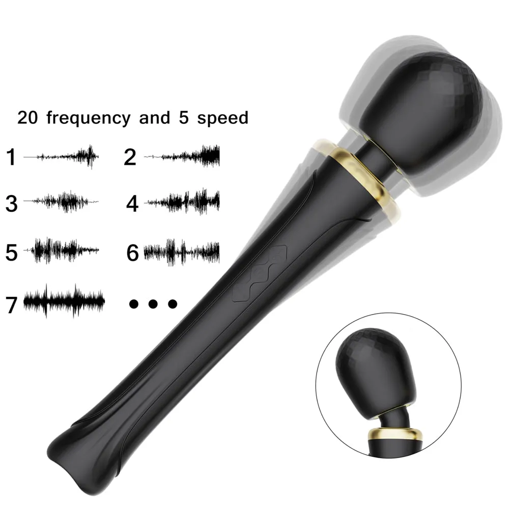 Winyi Klaus 20-Mode Vibrating Wand Massager