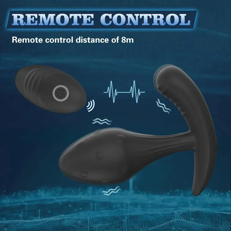 Wireless Remote Vibrating Anal Plug for Sex Game