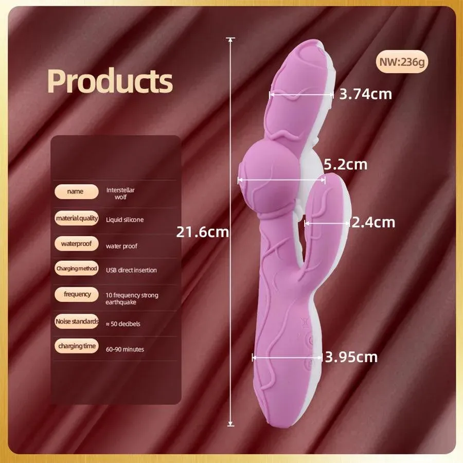 Wolf Silicone Bunny Vibrator