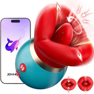Women Vibrator with APP Control Big Mouth Vibrators with 360° Tongue Licking & Sucking Adult Sex Toys