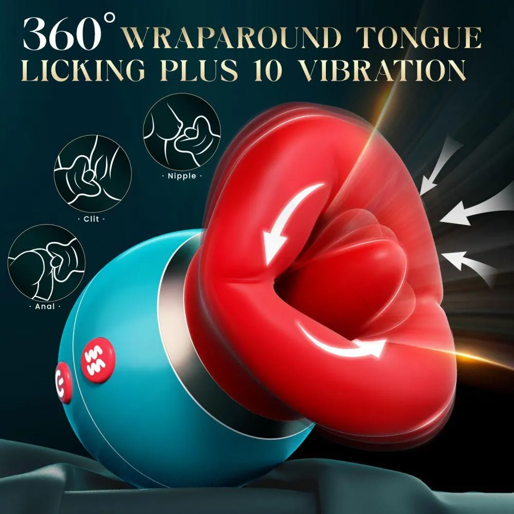 Women Vibrator with APP Control Big Mouth Vibrators with 360° Tongue Licking & Sucking Adult Sex Toys