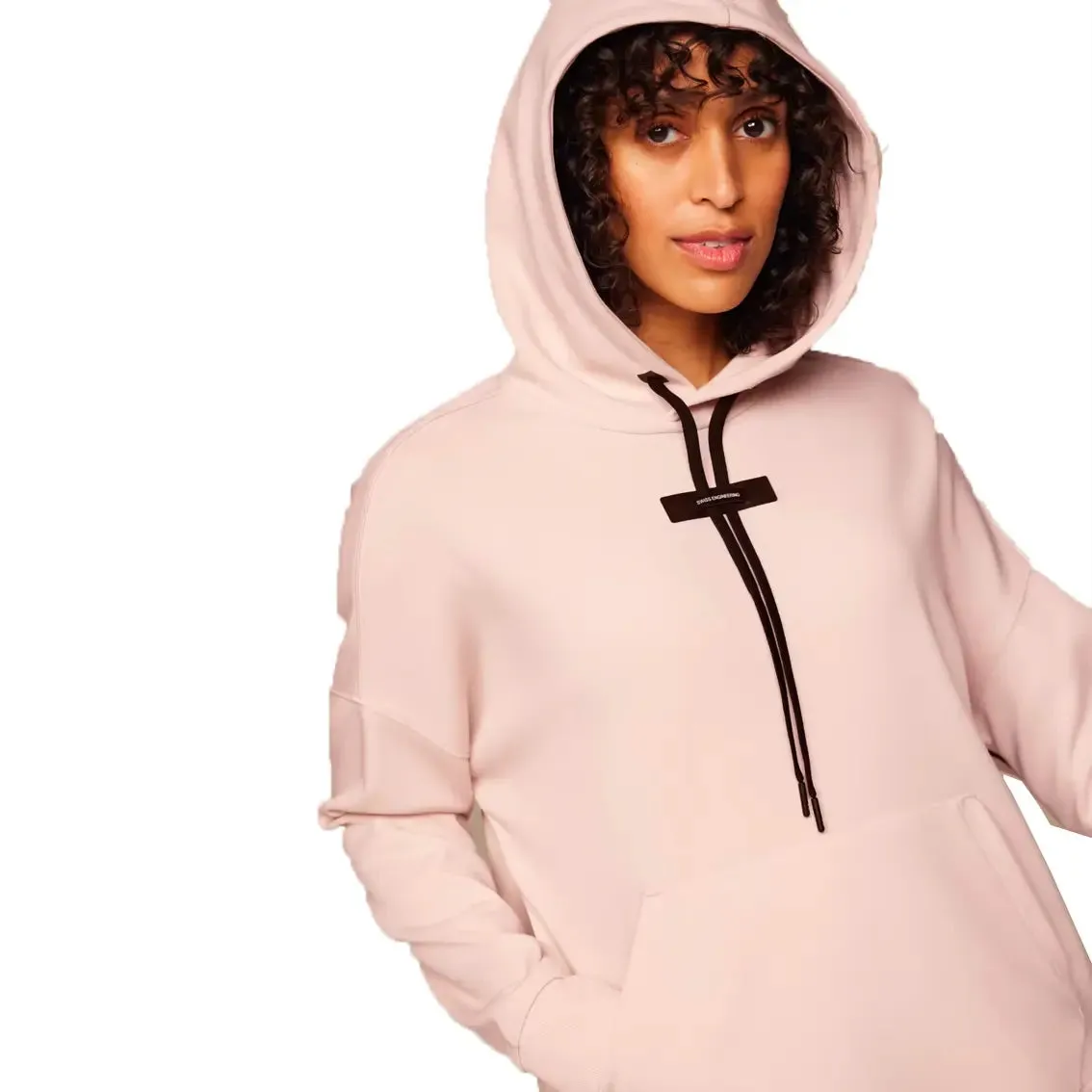 Womens On Running Hoodie - Doe / Black