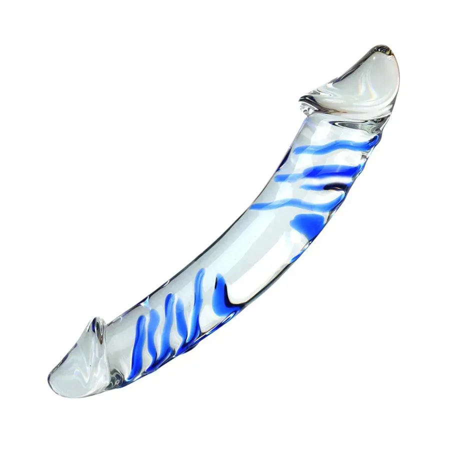 Xinghaoya Dual Ended Textured Glass Dildo