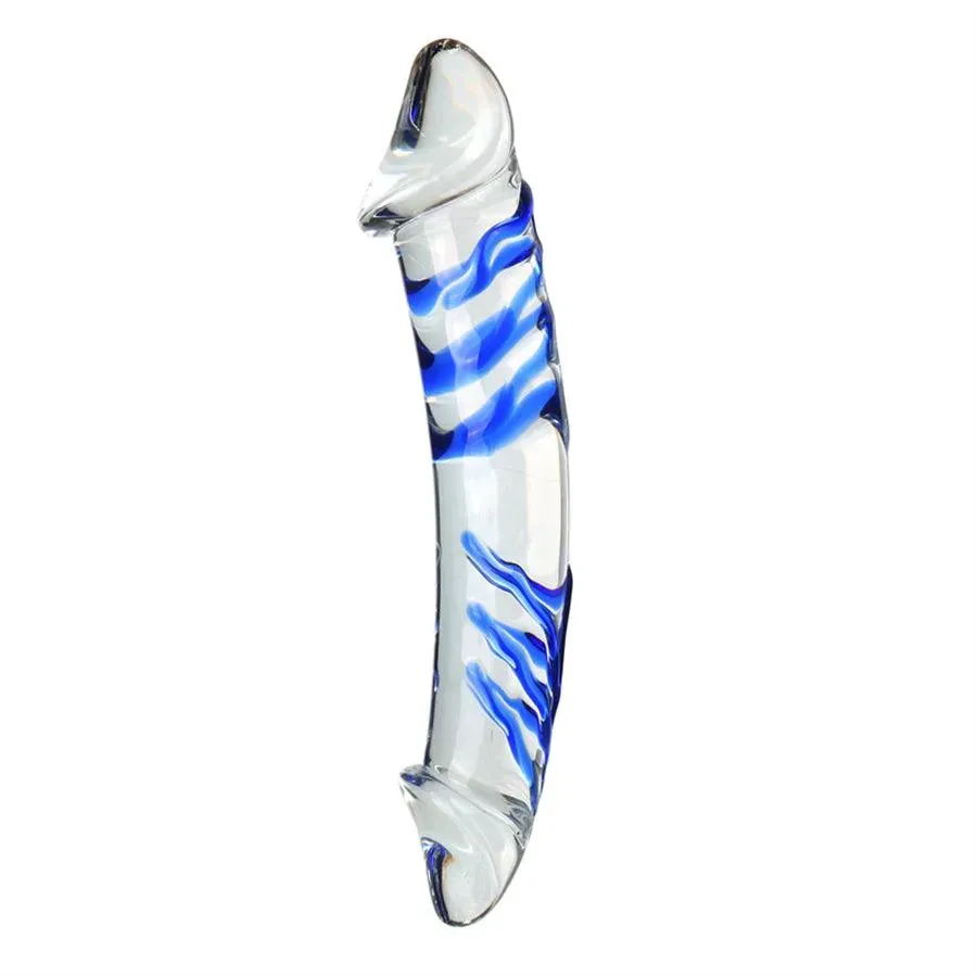 Xinghaoya Dual Ended Textured Glass Dildo
