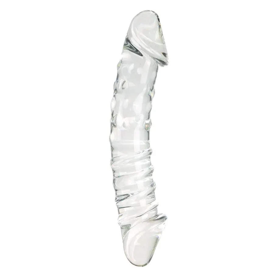Xinghaoya Dual Ended Textured Glass Dildo