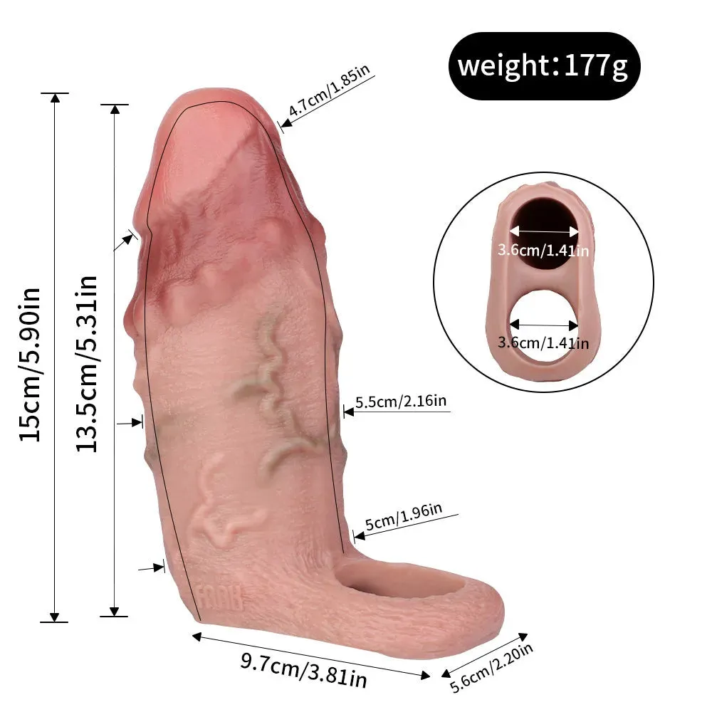 Xinghaoya Lifelike Silicone Penis Sleeve