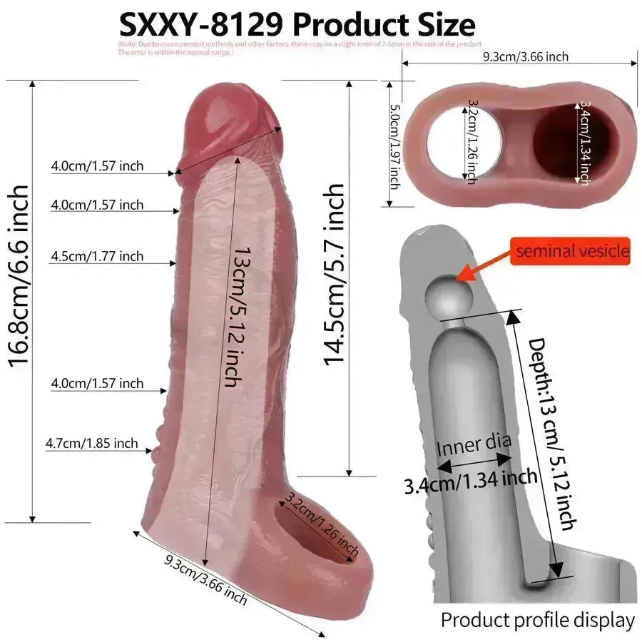 Xinghaoya Realistic Penis Extender Sleeve