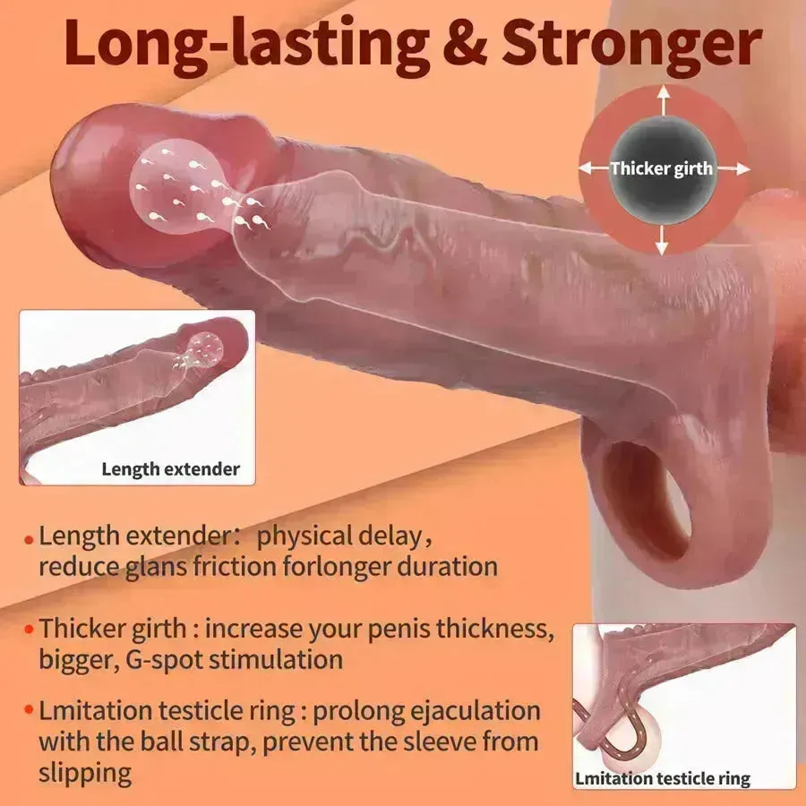 Xinghaoya Realistic Penis Extender Sleeve