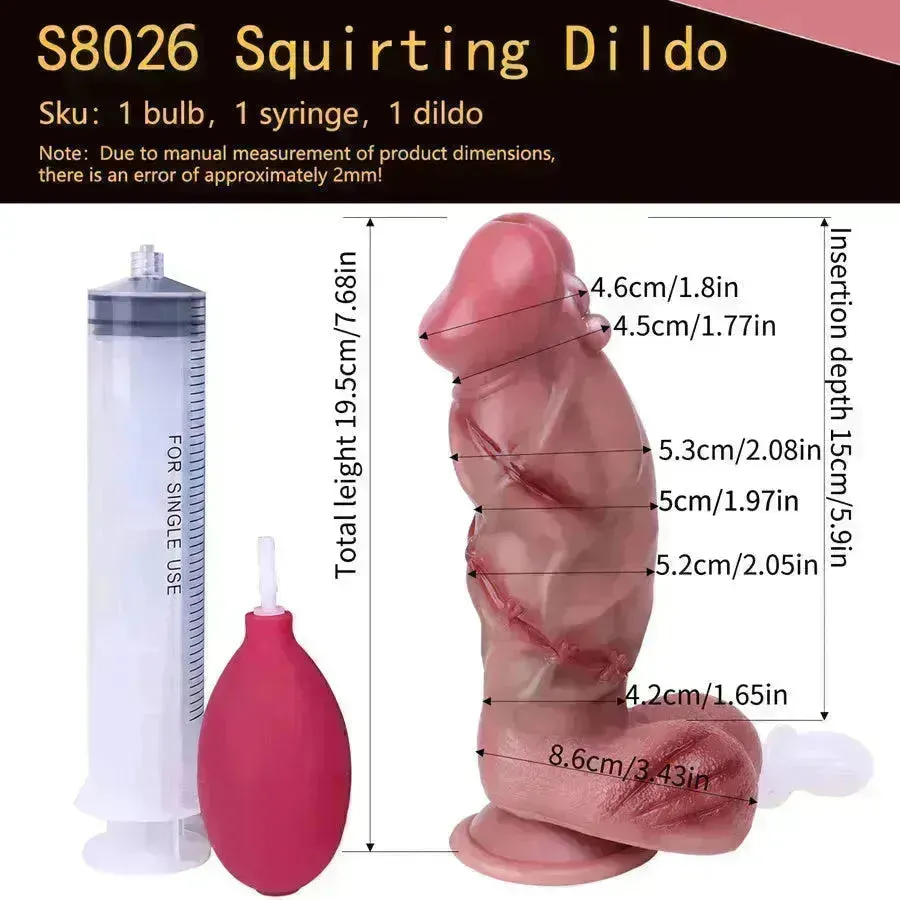 Xinghaoya Realistic Silicone Cumming Dildo