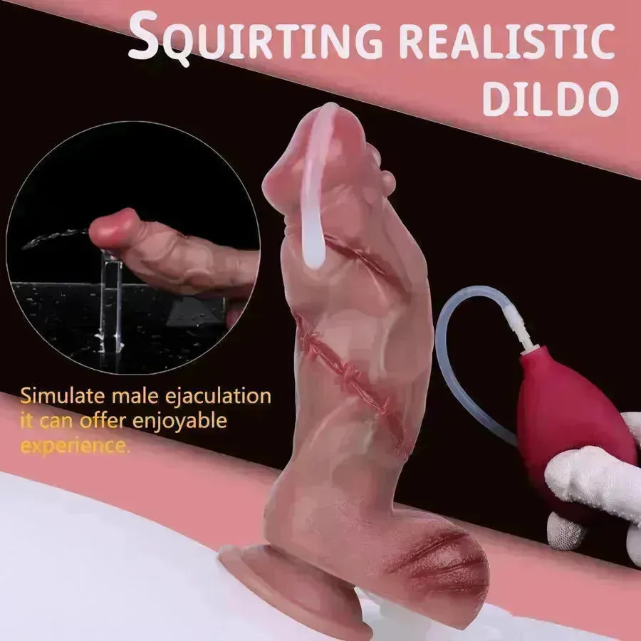 Xinghaoya Realistic Silicone Cumming Dildo