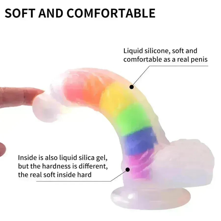Xinghaoya Silicone Rainbow Dildo