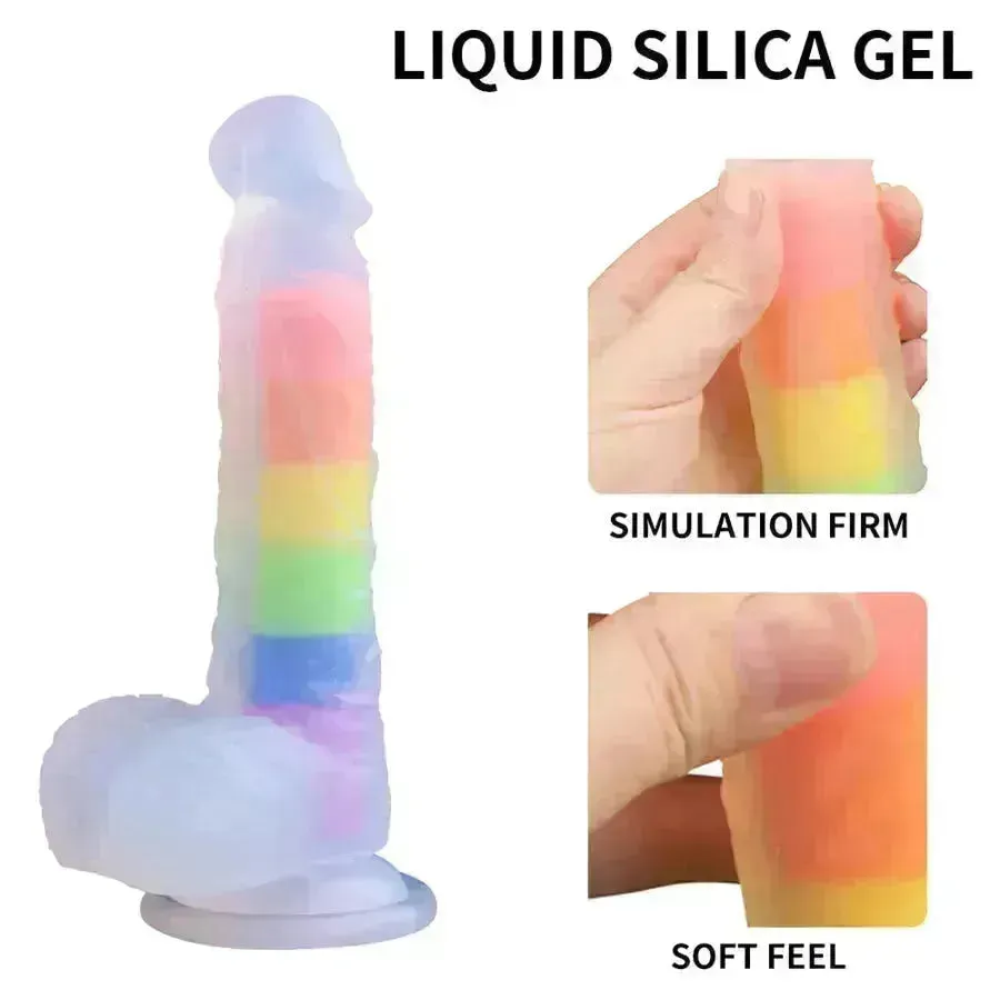 Xinghaoya Silicone Rainbow Dildo