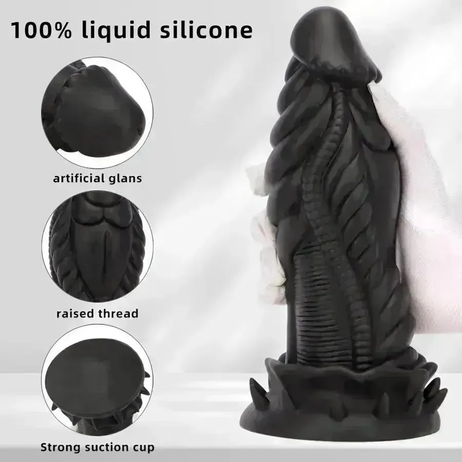 Xinghaoya Silicone Thick Black Dildo