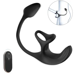 Zenith - Anal vibrator Spherical Vibrating Anal Plug with Vibrating Penis Rings