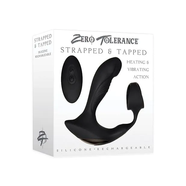 Zero Tolerance - Strapped and Tapped Heating Vibrating Prostate Massager (Black)